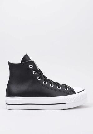 Zapatillas Converse Chuck Taylor All Star Platform Leather High-Top Negro