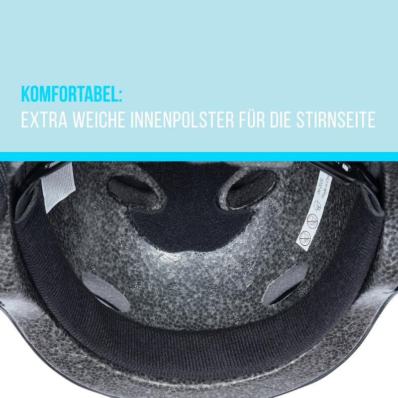 verstellbarer Skatehelm mit Design - BMX Kinderhelm