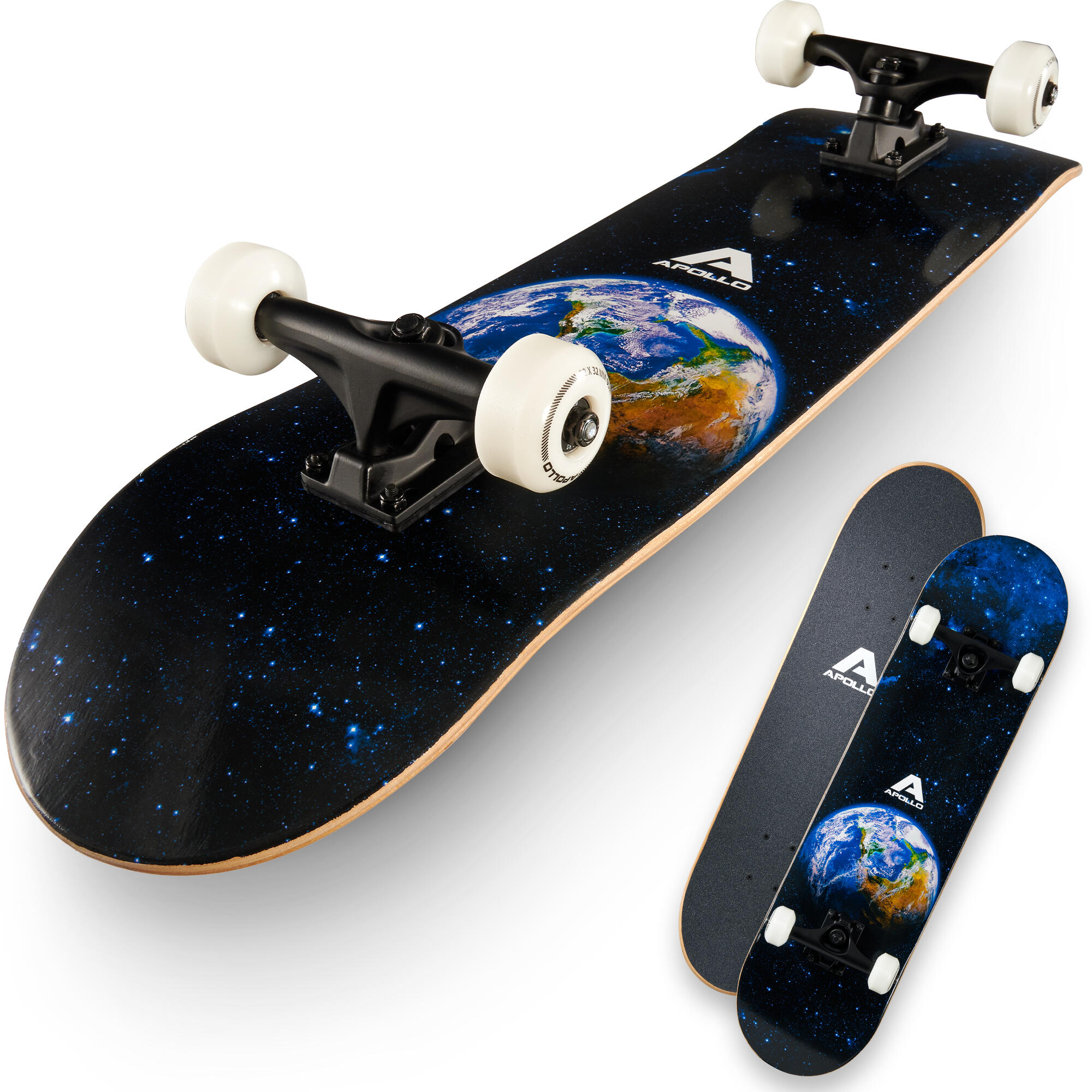 APOLLO Skateboard 7-laags deck, medium concave, ABEC-7 lagers
