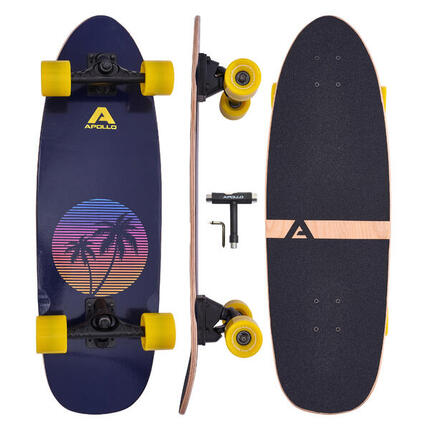 Surfskate Board - midi Longboard mit hochwertiger Surf Skate Achse