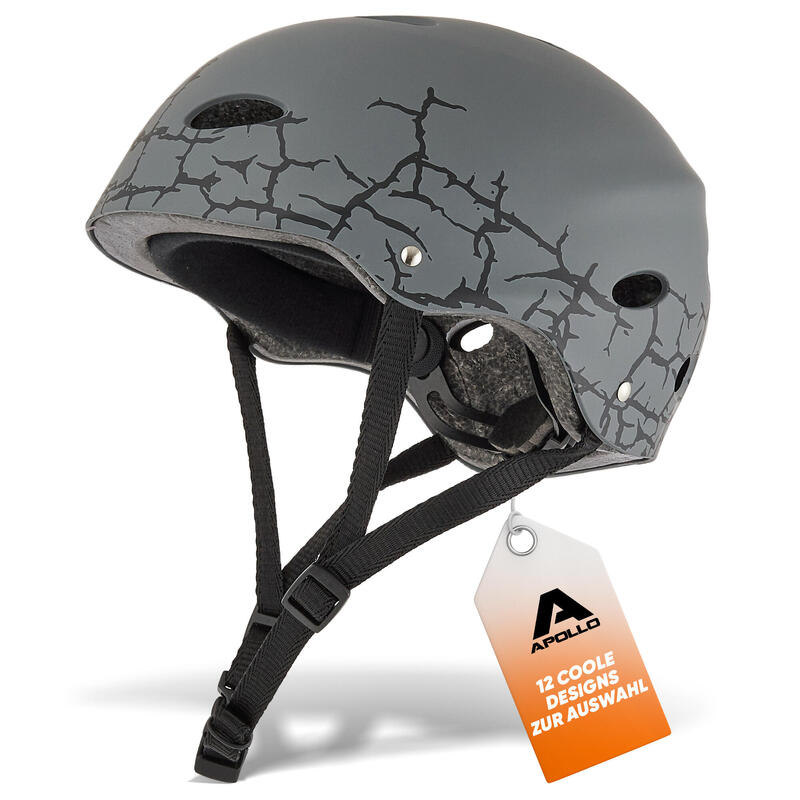 verstellbarer Skatehelm mit Design - BMX Kinderhelm