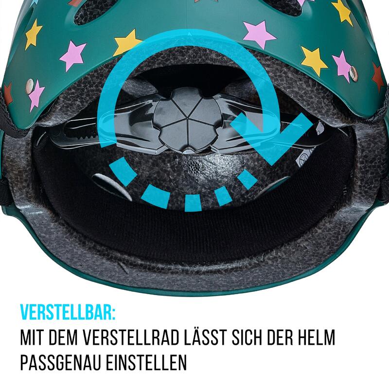 verstellbarer Skatehelm mit Design - BMX Kinderhelm