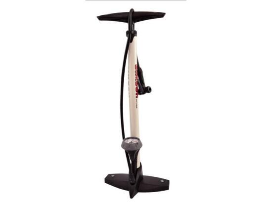 Simson Pompa a pavimento ad alta pressione con manometro acciaio 61 cm.