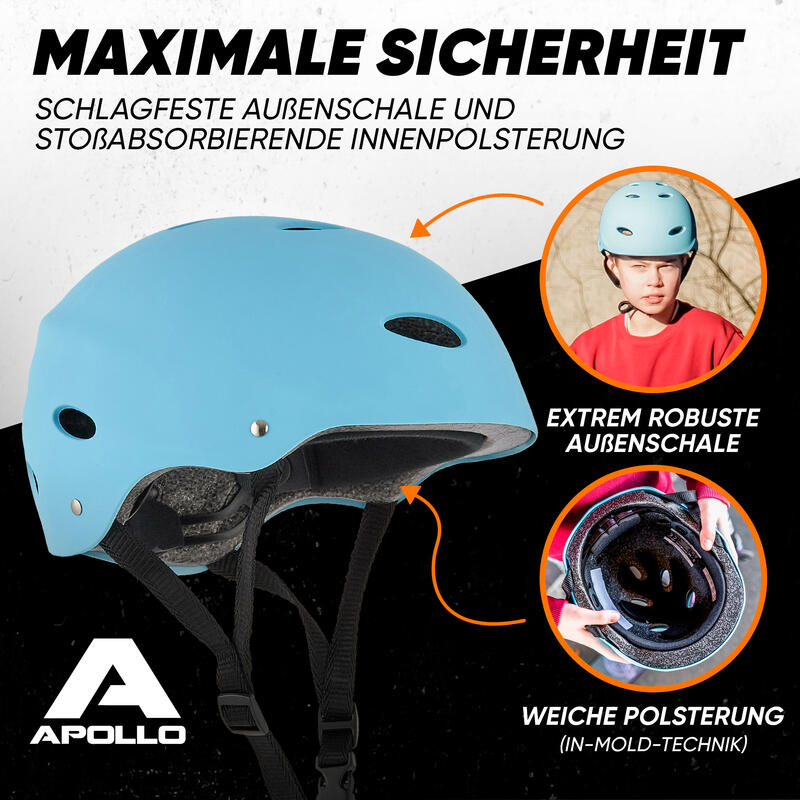 verstellbarer Skatehelm - BMX Kinderhelm