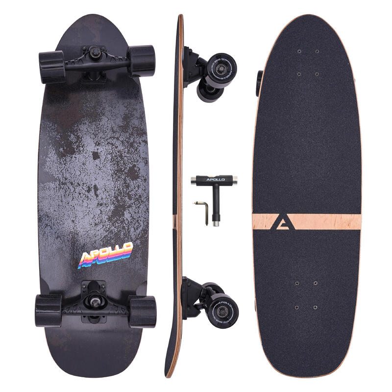 Surfskate Board - midi Longboard mit hochwertiger Surf Skate Achse