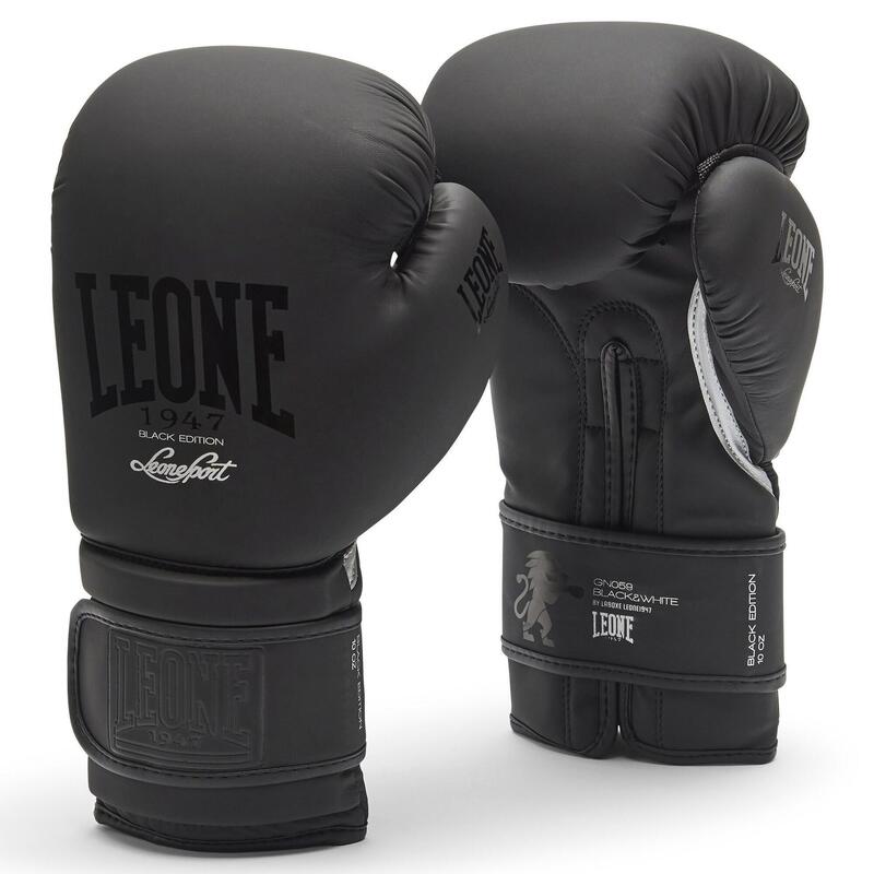 Guantes de Boxeo Leone1947 Black Edition Black&White negro