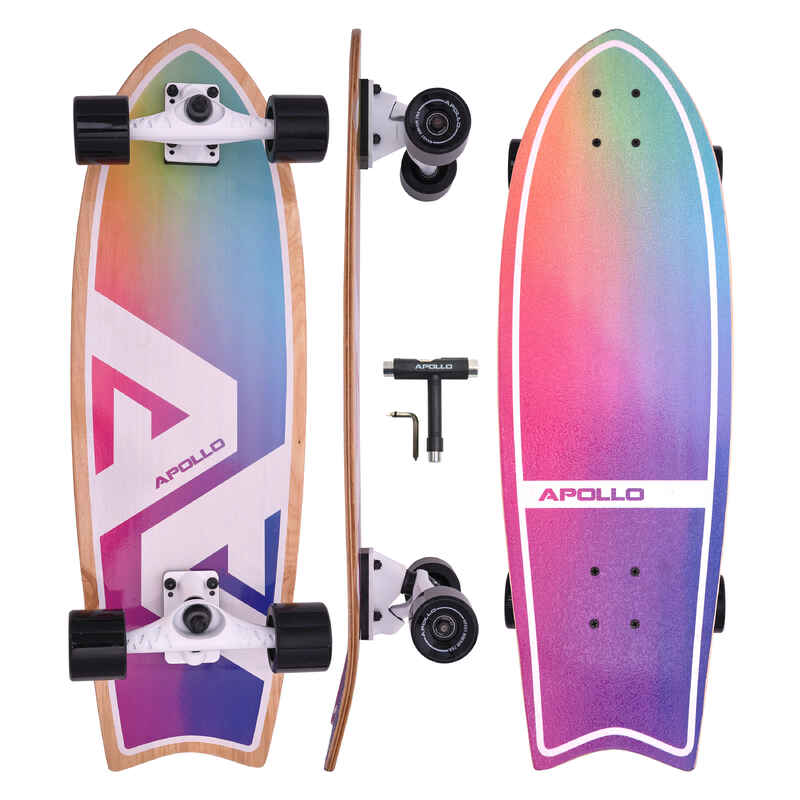 Surfskate Board - midi Longboard mit hochwertiger Surf Skate Achse