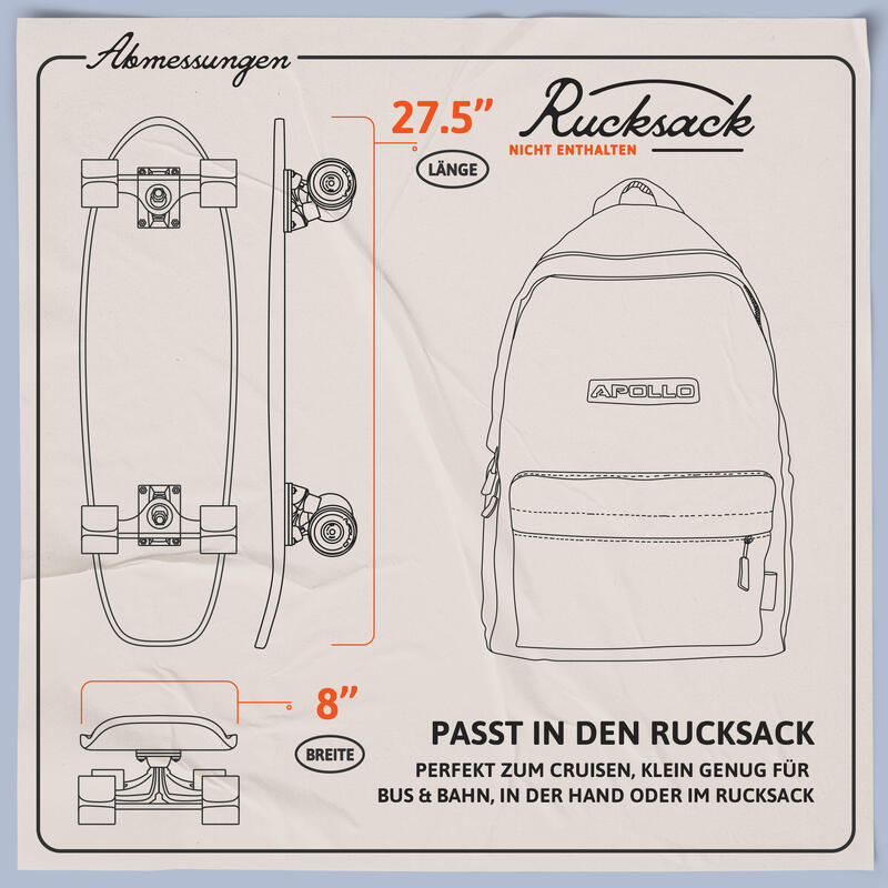 Midi Board Cruiser Mini-Longboard