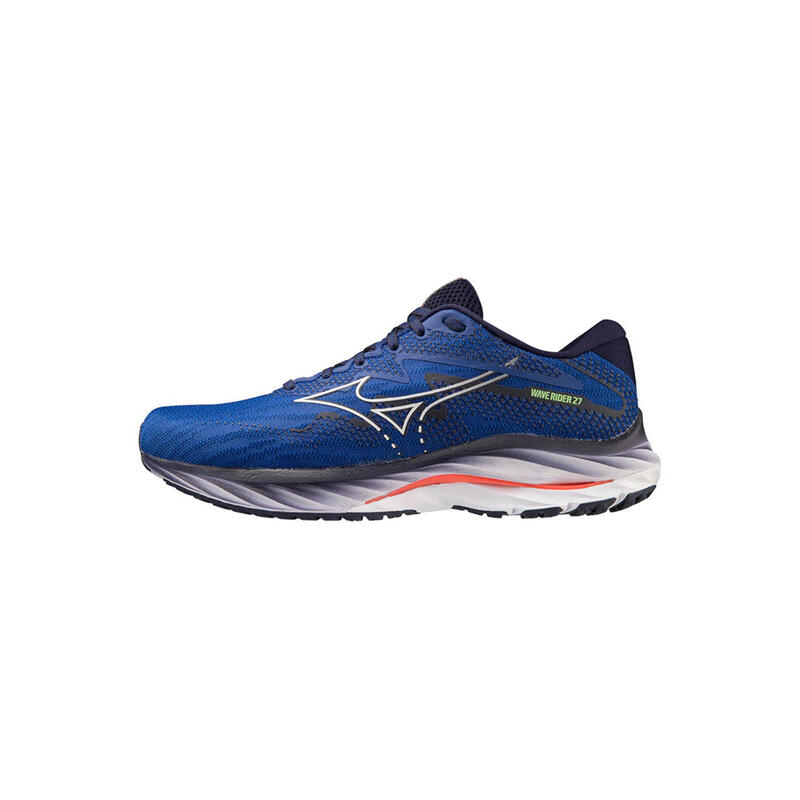 Wave Rider 27 Men's Road Running Shoes - Blue x Silver