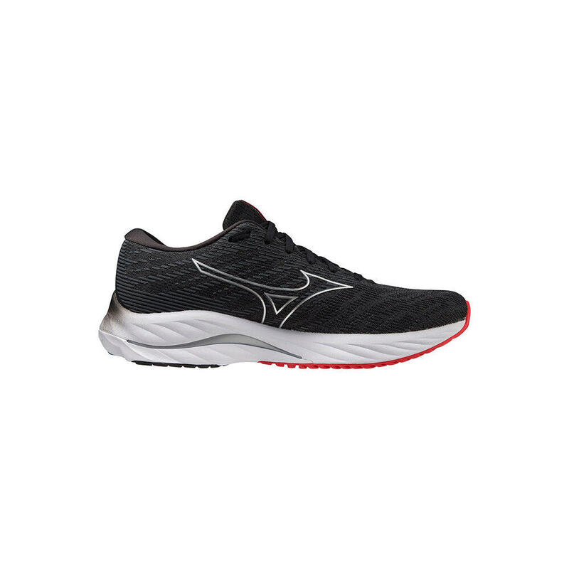 Wave Rider 26 Wide Men's Road Running Shoes - Black x Silver