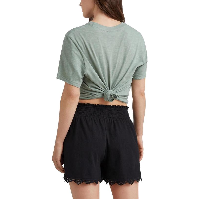 Pantaloni scurti Ava Smocked Shorts - negru femei