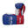 Manusi de box "Profi" Tricolor, Top Ten, Albastru-Rosu, 10 oz