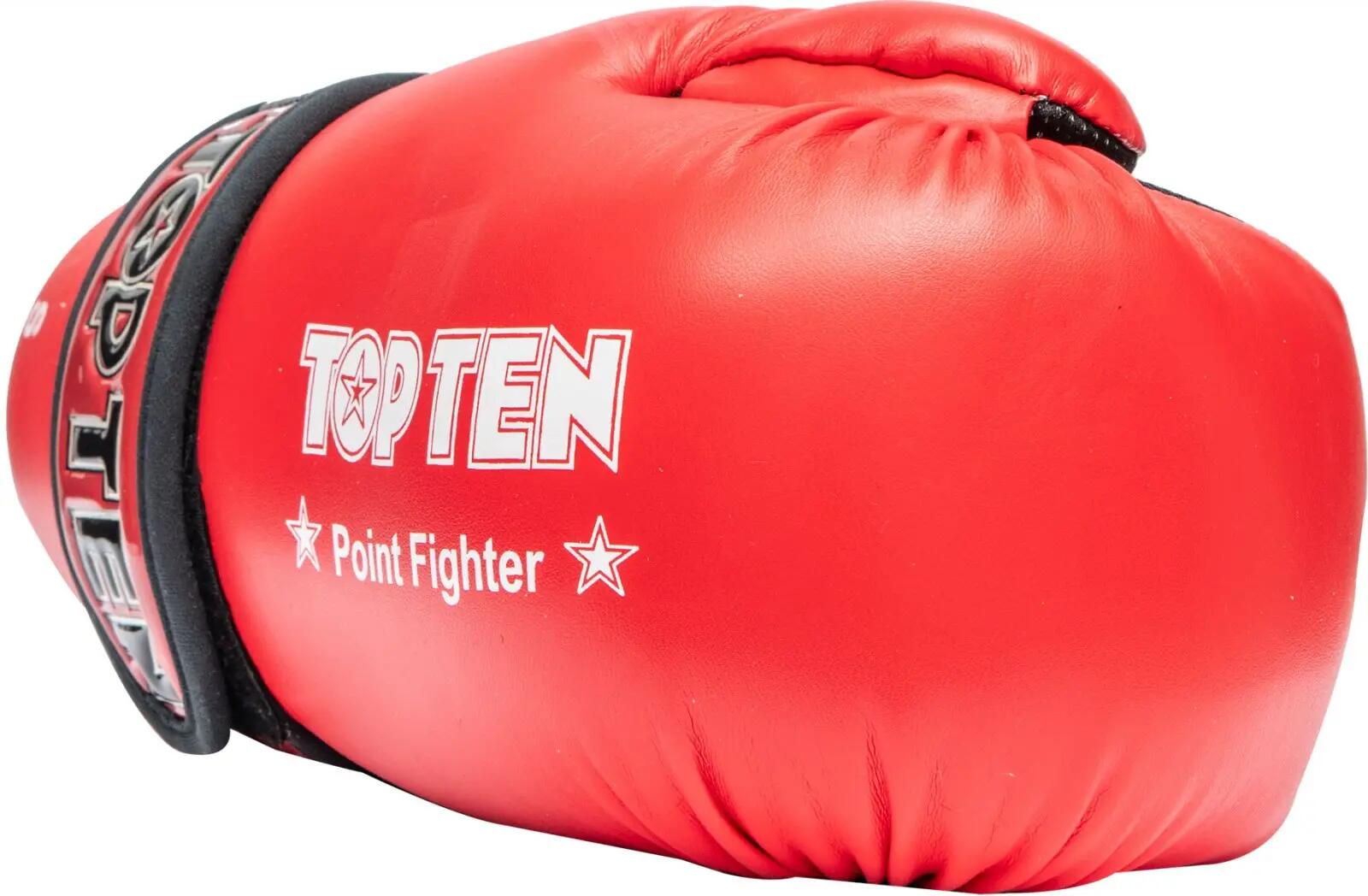 Manusi de kick-boxing, "Point Fighter", aprobate WAKO, Top Ten, Rosu, L 2/6