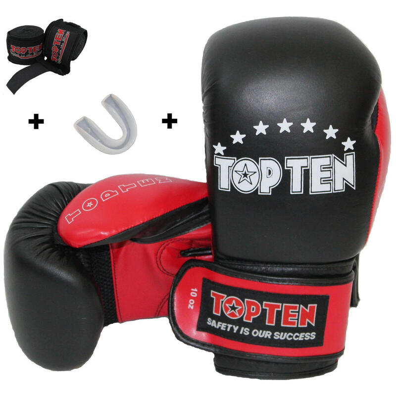Mănuși de box Starter Kit, inclusiv proteza dentara și bandaje, Top Ten