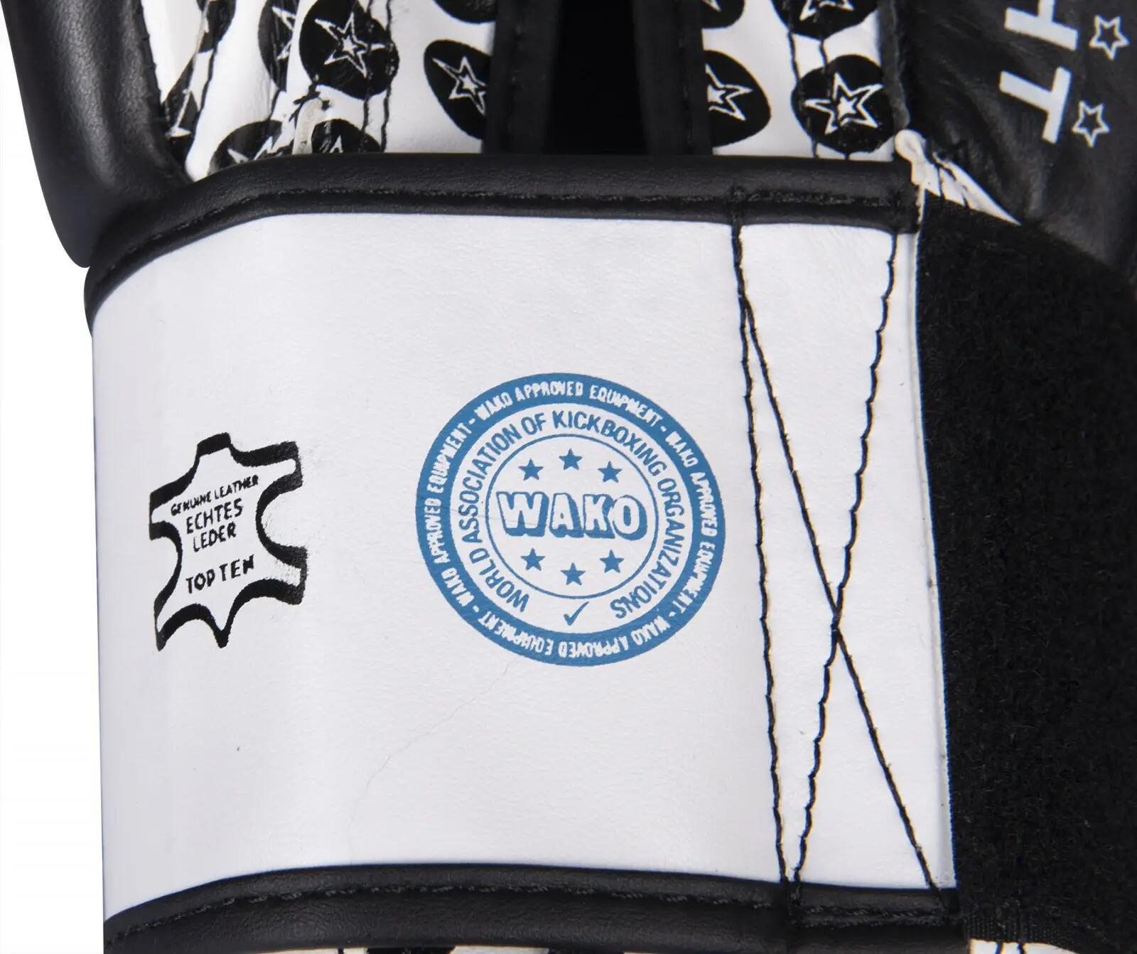 Manusi de box "Lupta" WAKO,Top Ten, negru, 12oz 3/7