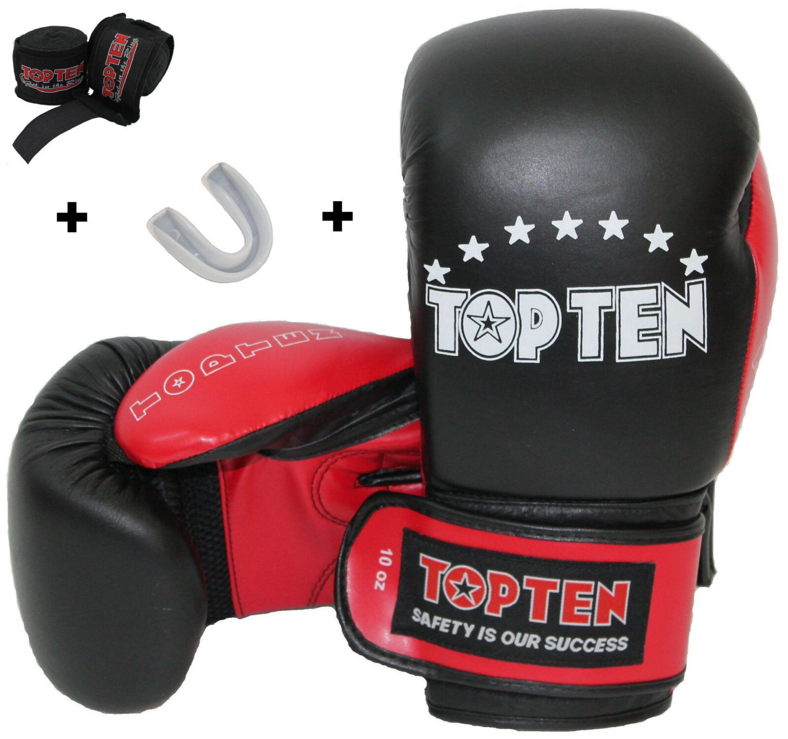 Kit de început manusi de box proteza de gura si bandaje, Top Ten