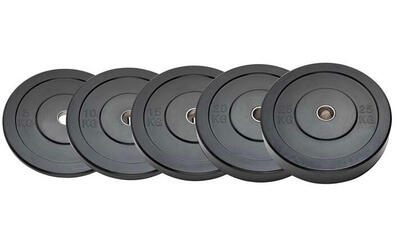 Coppia dischi bumper olimpionici foro 50 mm diametro 45 cm kg 5