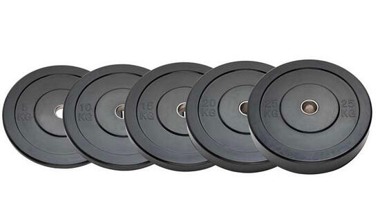 Coppia dischi bumper olimpionici foro 50 mm diametro 45 cm kg 5