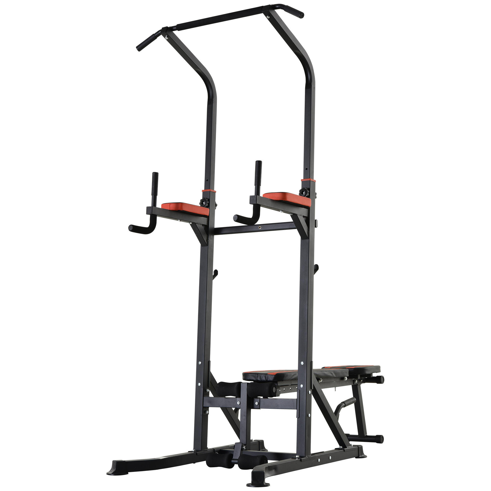 HOMCOM Stazione Multiuso da Fitness Pieghevole Barra Trazioni Panca Regolabile HOMCOM Decathlon