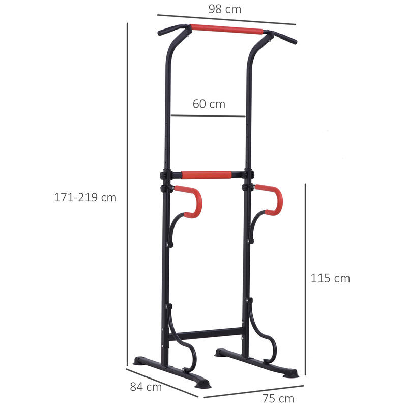 Bara tractiune cu Inaltime reglabila 98x84x171-219cm
