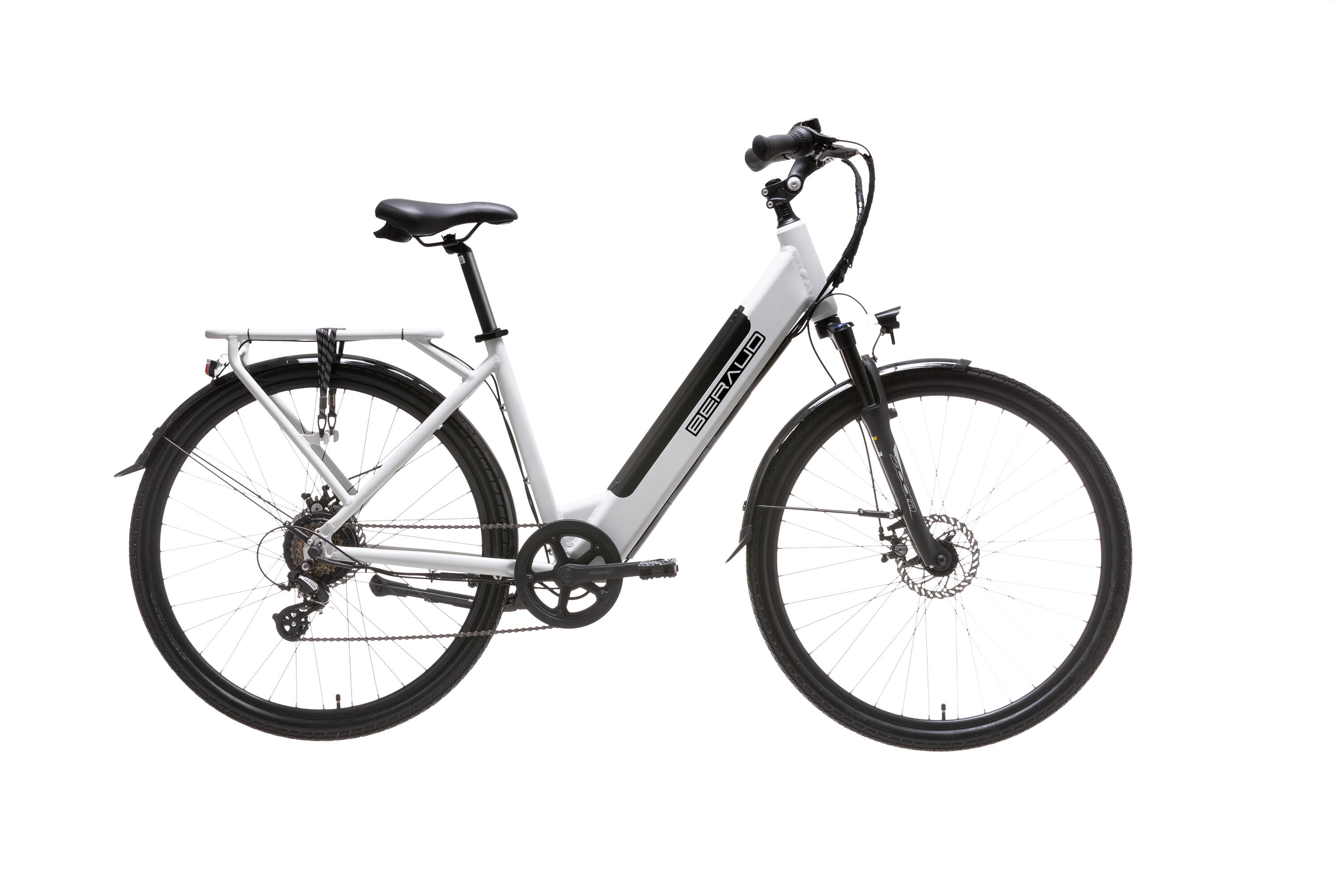 BERAUD Bici città, unisex, elettrica, batteria integrata, 28"