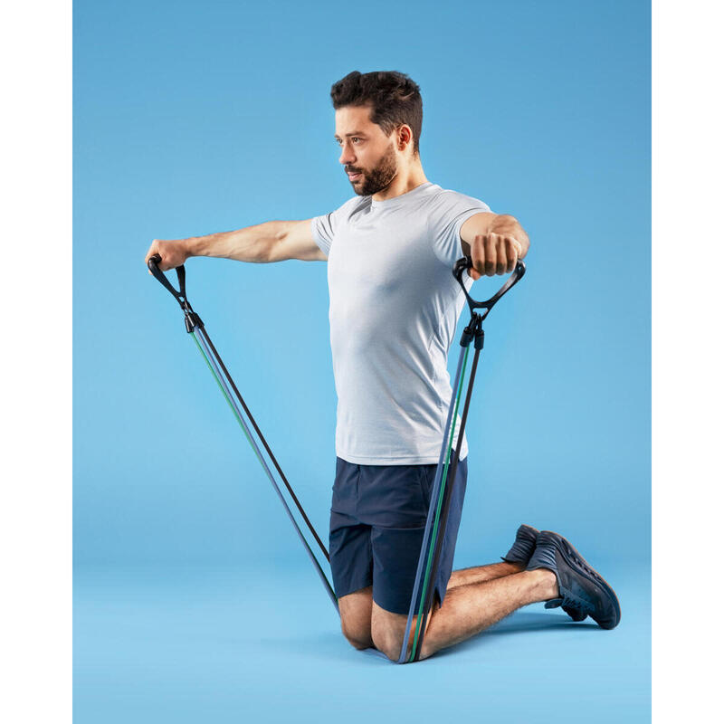 Extensor elastic cu 3 corzi interschimbabile Spokey Backer