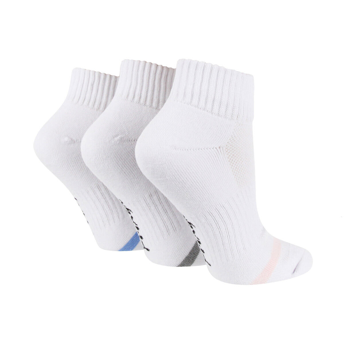 PRINGLE OF SCOTLAND F1000 Womens Sports Socks Quarter length Cushioned White