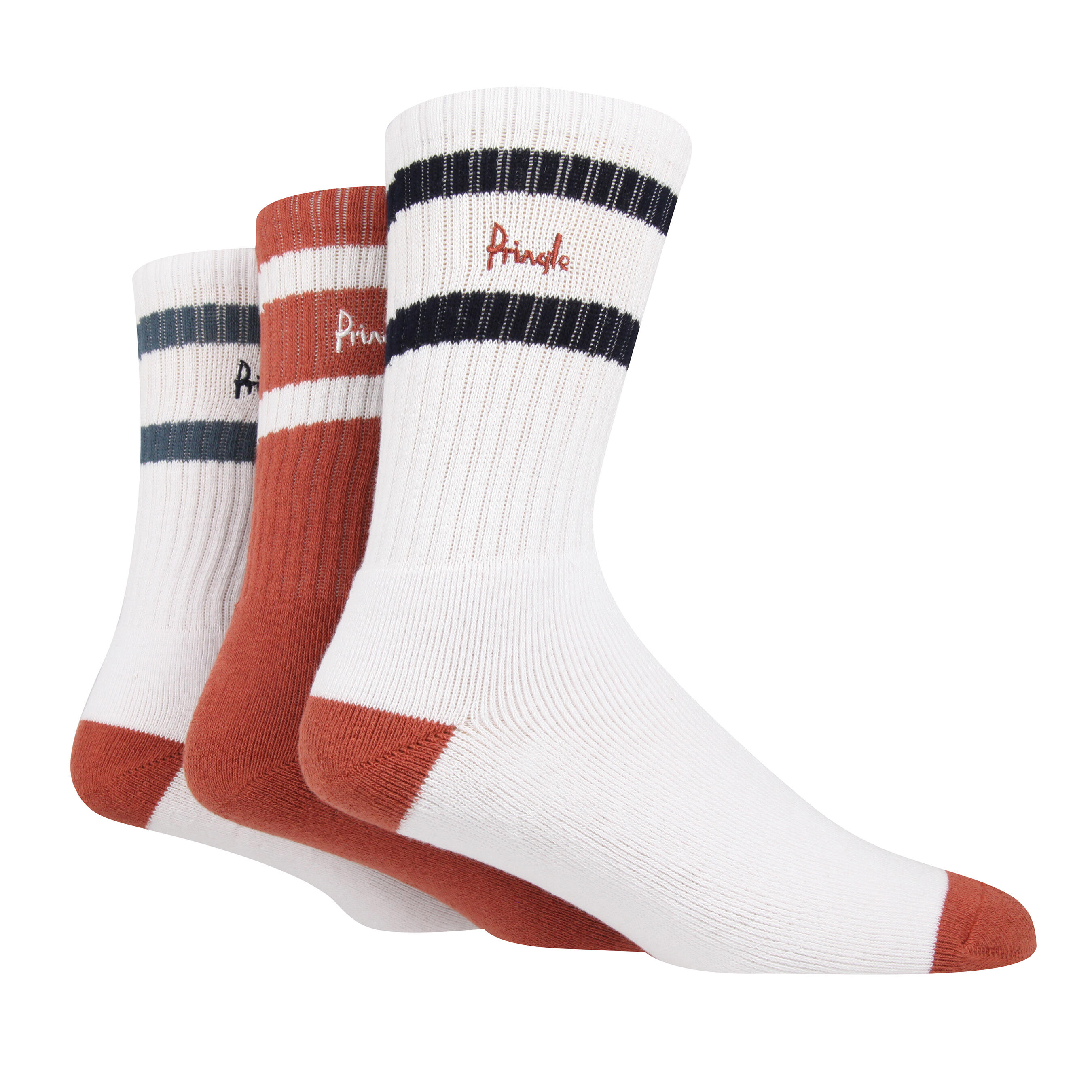 PRINGLE OF SCOTLAND P2050 Mens Sports Socks with Fully Cushioned Foot Fashion Mix 4