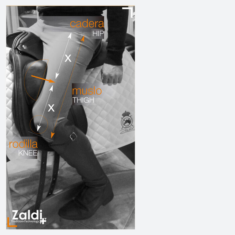 Silla De Montar Para Doma Zaldi-Drim Con Taco Muslera Tm-System Alta Tecnología