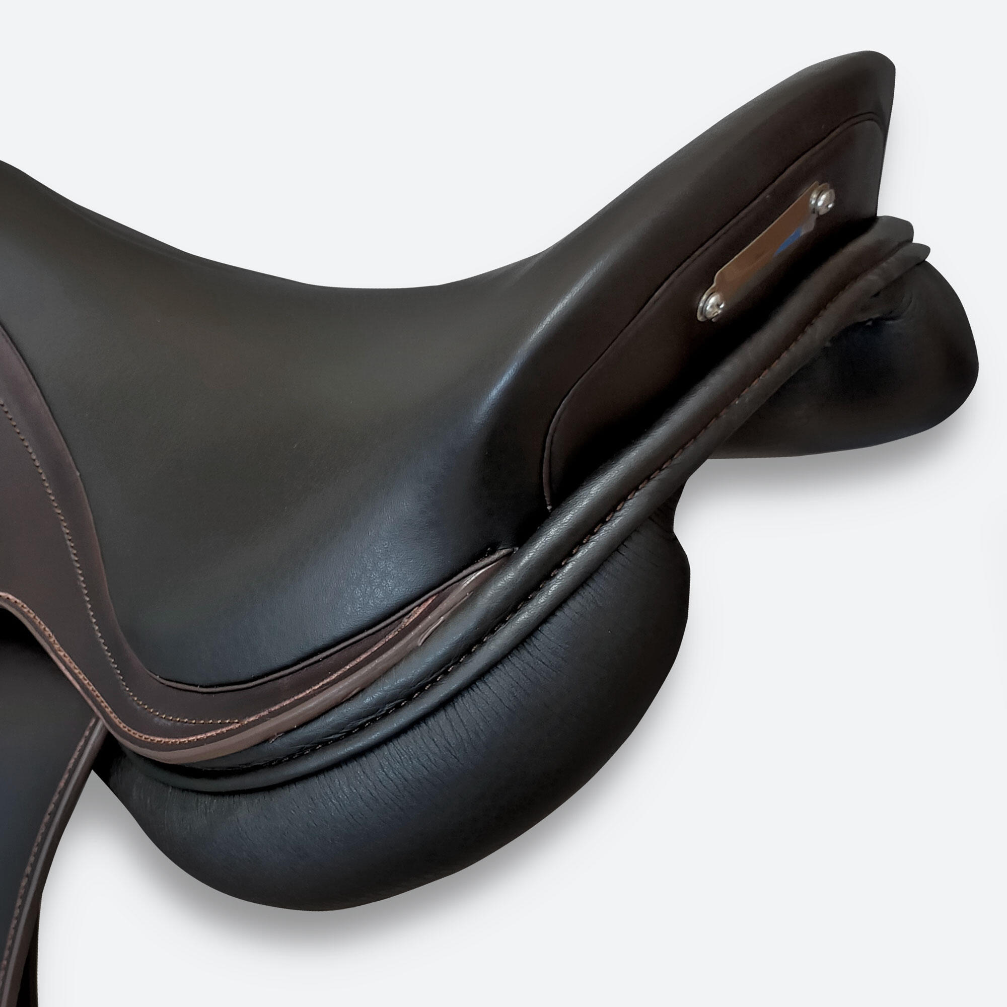 Silla De Montar De Salto Equitación Zaldi Star Con Baste Goma Inteligente 3/5