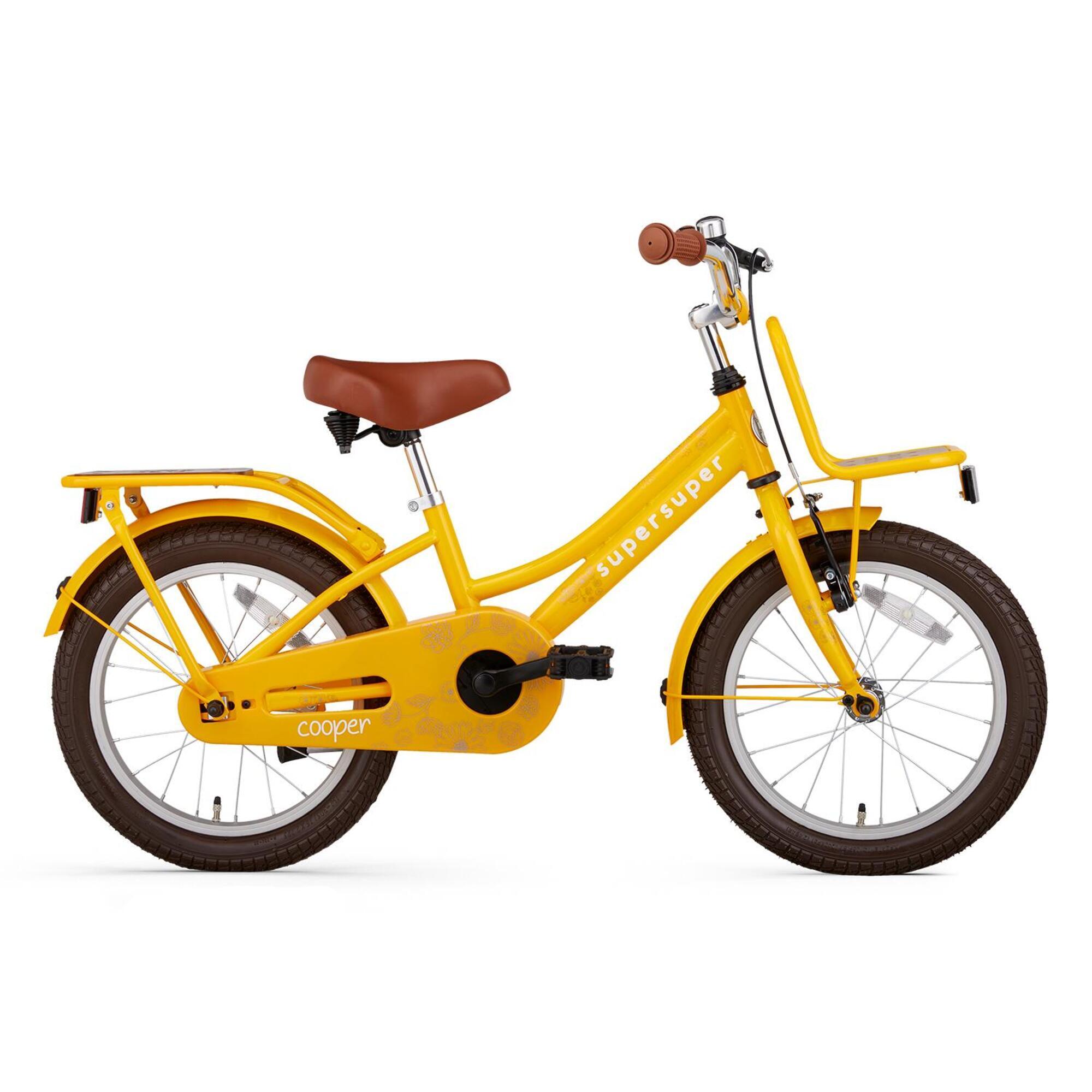 Bici Bambino SuperSuper Cooper Bamboo Gialla SUPERSUPER DECATHLON