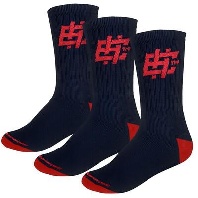 Sportsokken voor heren extreme hobby hashtag in 3-pack. lang