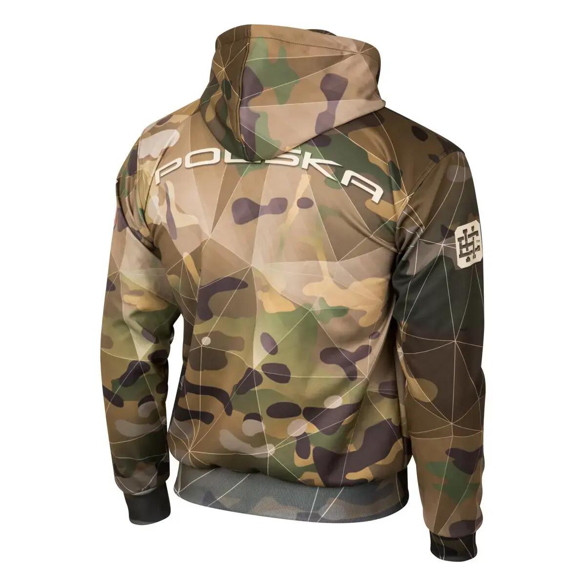 Sporthoodie met rits voor kinderen EXTREME HOBBY POLSKA CAMO 2/5