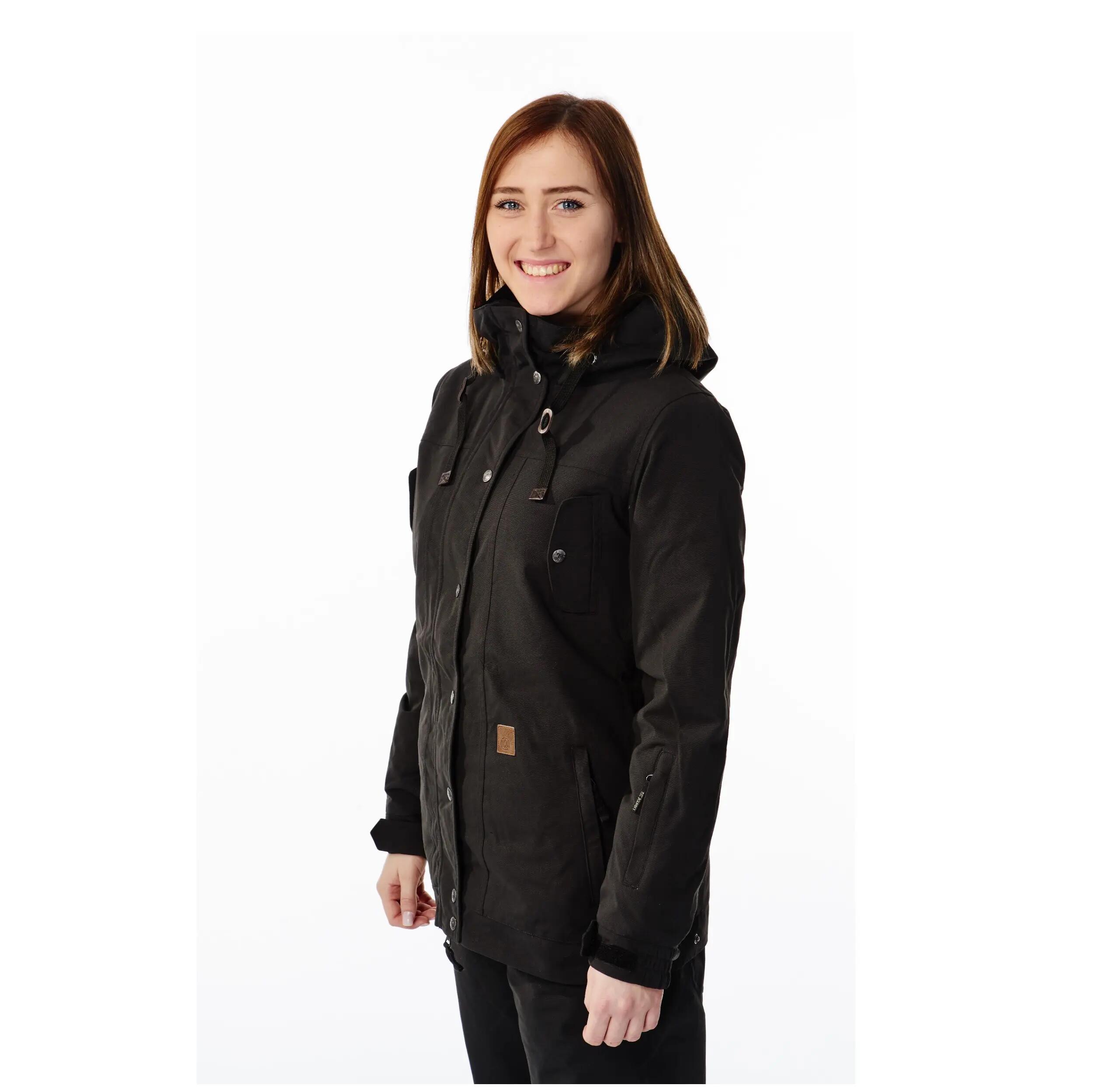 Ski-/Snowboardjacke Damen - Pepper black 3/4
