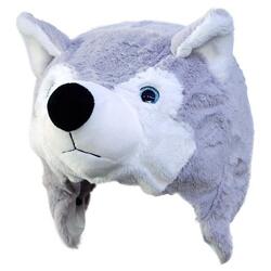 Couvre casque peluche Husky