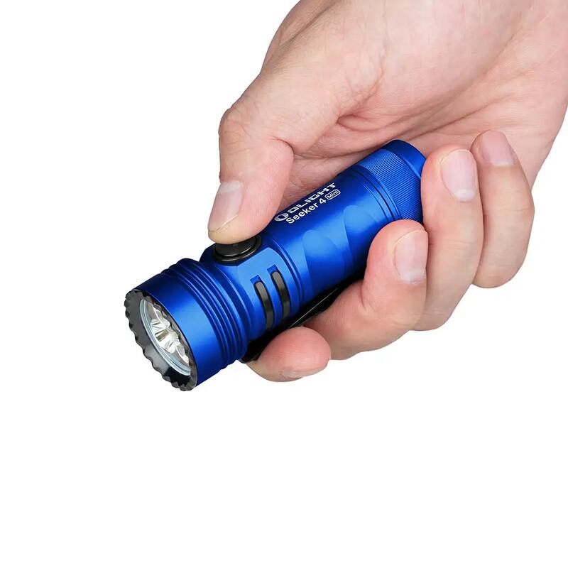 Olight Seeker 4 Mini Lanterna EDC recarregável com luz ultravioleta UV