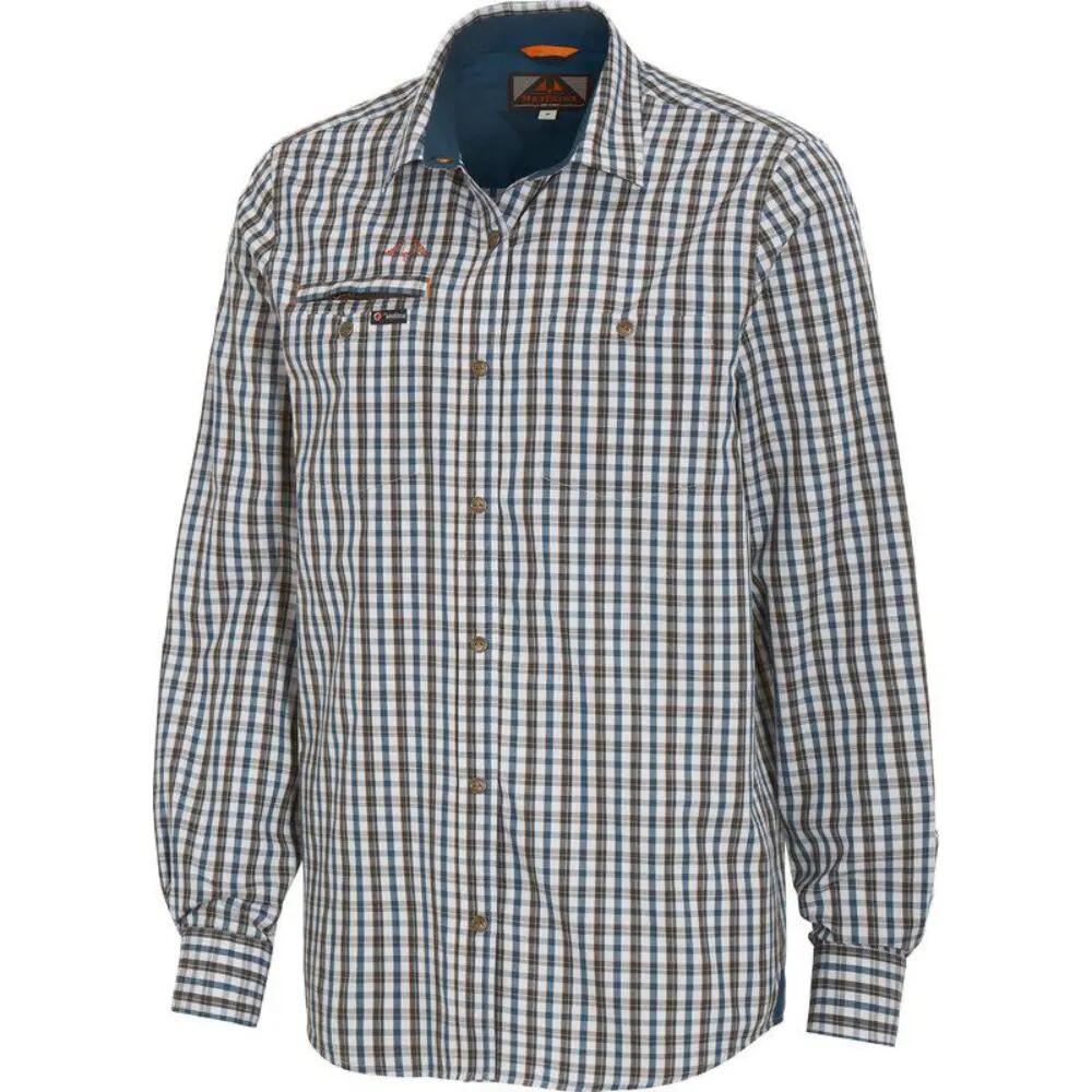 Chemise à carreaux Lynx Antibite Bleu Swedteam 3/3