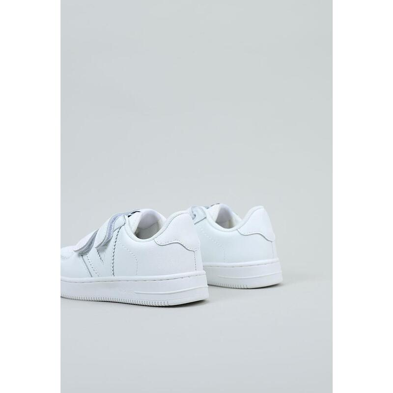 Zapatillas Caminar Niños VICTORIA TIEMPO ZAPATILLA BLANCA EFECTO PIEL Blanco