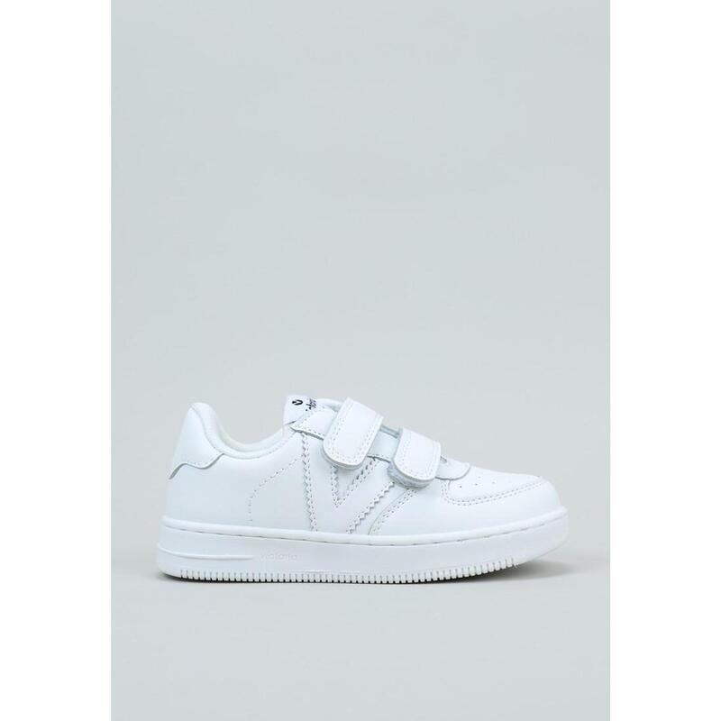 Zapatillas Caminar Niños VICTORIA TIEMPO ZAPATILLA BLANCA EFECTO PIEL Blanco