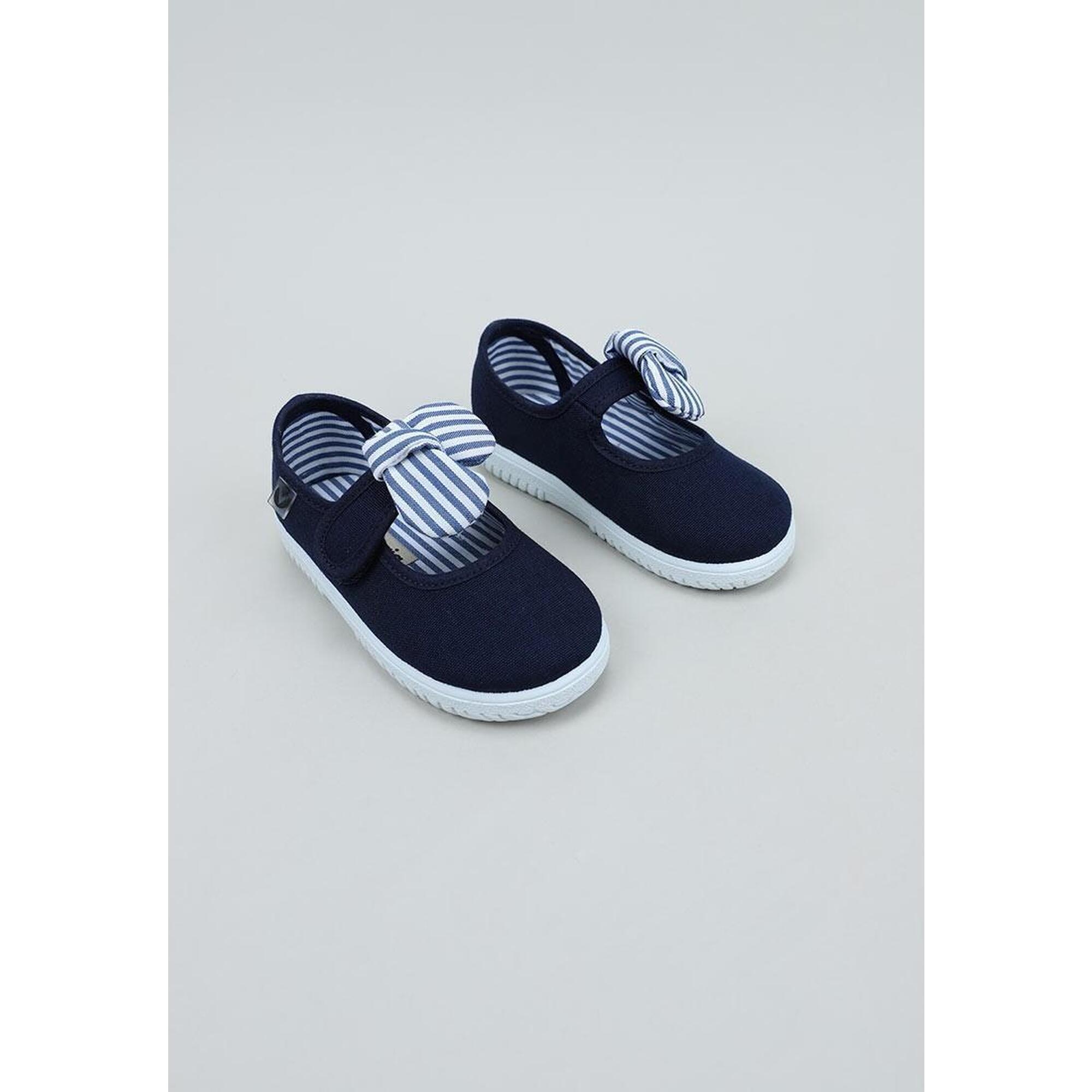Zapatillas Caminar Niños VICTORIA OJALÁ MERCEDITAS PAÑUELO RAYAS Azul