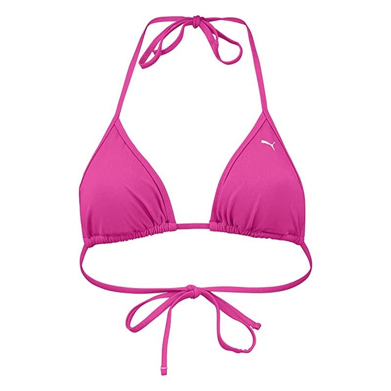 Womens/Ladies Triangle Bikini Top (Pink) PUMA Decathlon