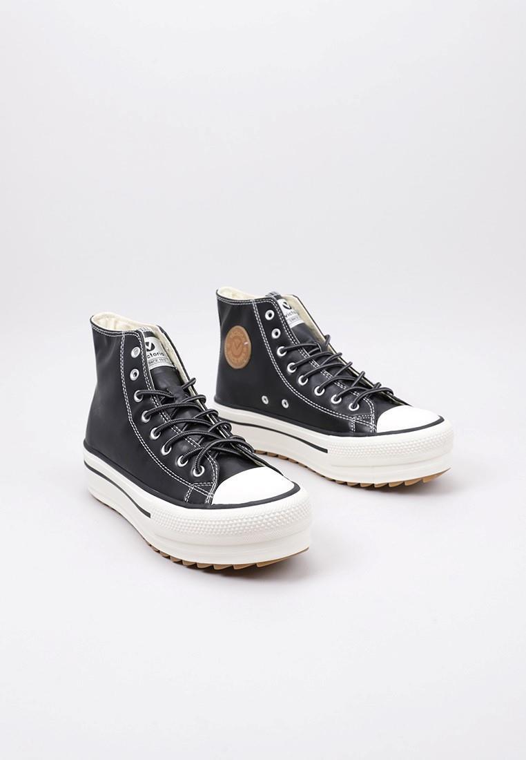 Zapatillas Caminar Mujer VICTORIA TRIBU DOBLE SIERRA EFECTO PIEL Negro 2/6