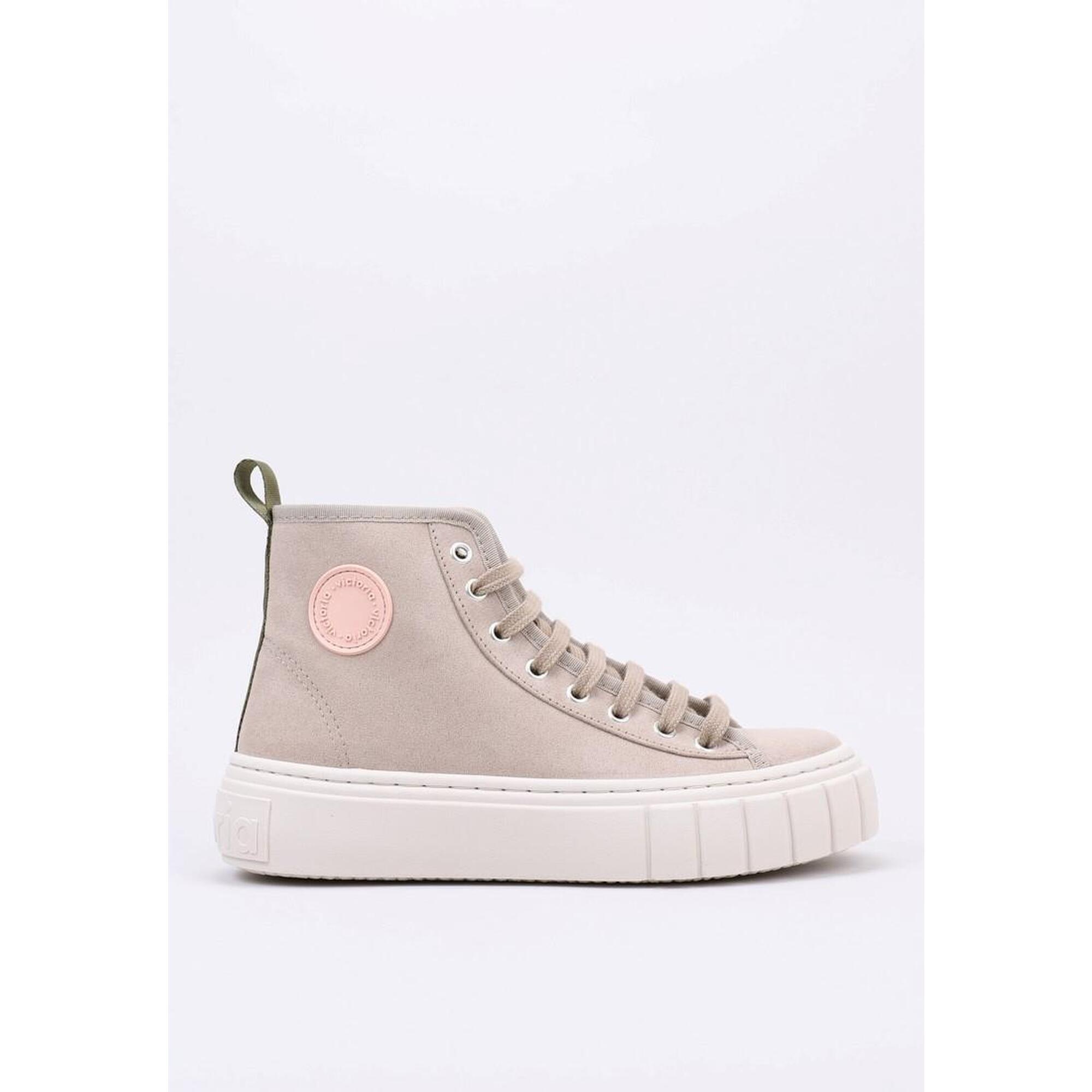 Victoria - Basket À Lacets Montante Victoria - Femme - Baskets - Beige - 36 - Decathlon