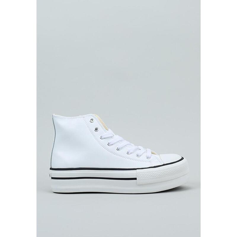 Chaussures Deportivas Mujer Victoria TRIBU DOBLE BOTÍN EFECTO PIEL Blanc
