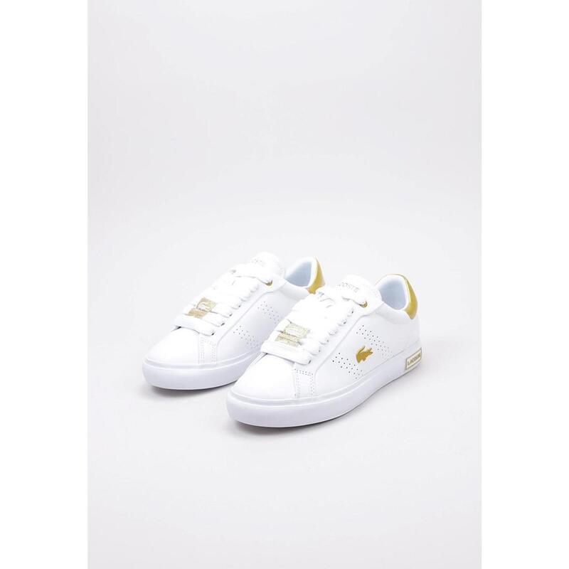 Chaussures Deportivas Mujer Lacoste POWERCOURT 2.0 Blanc