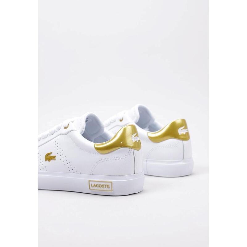 Chaussures Deportivas Mujer Lacoste POWERCOURT 2.0 Blanc
