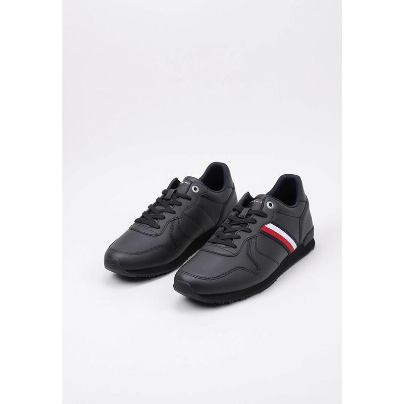 Zapatillas Deportivas Hombre Tommy Hilfiger ICONIC RUNNER LEATHER Negro