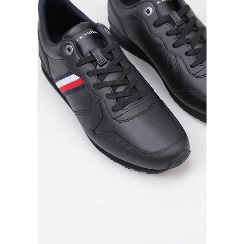 Zapatillas Deportivas Hombre Tommy Hilfiger ICONIC RUNNER LEATHER Negro