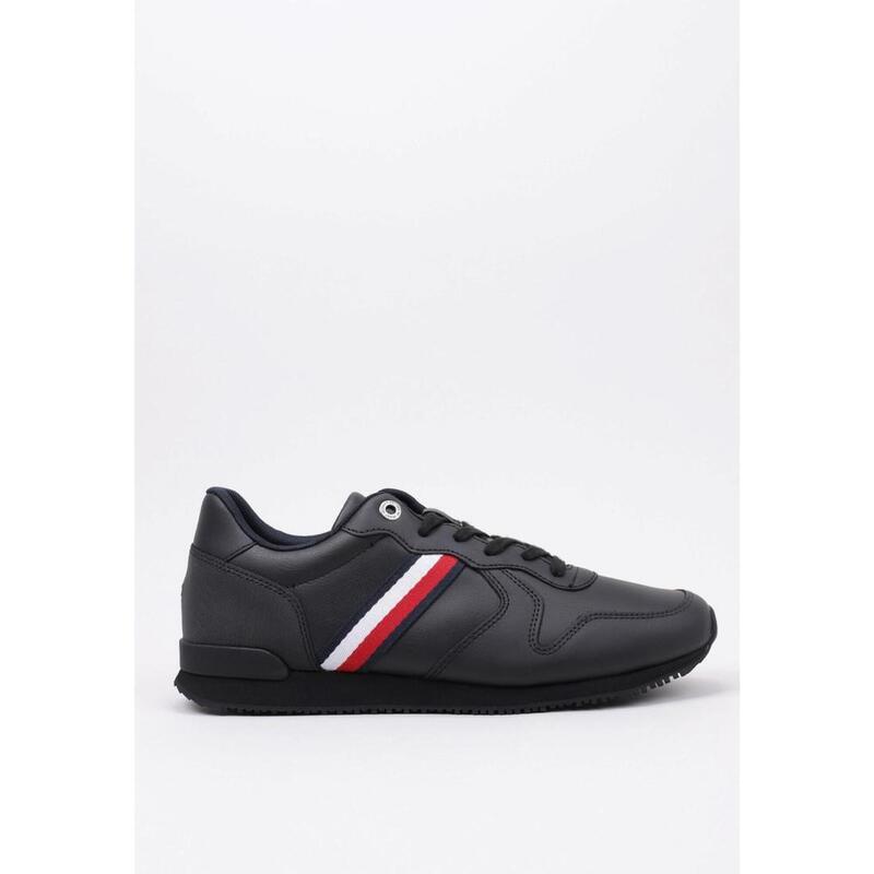 Zapatillas Deportivas Hombre Tommy Hilfiger ICONIC RUNNER LEATHER Negro