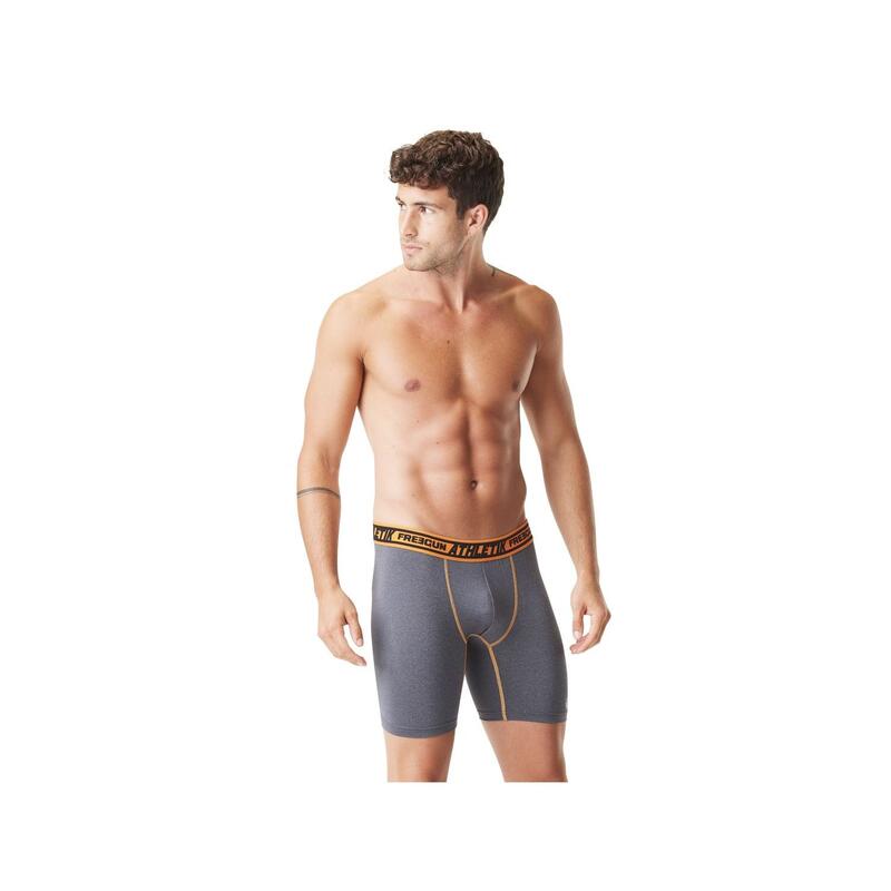 Lot de 4 Boxers longs homme chiné Aktiv Sport